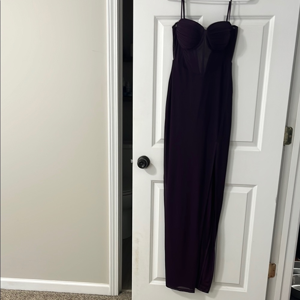 Windsor Blue Spaghetti Strap Slip Dress